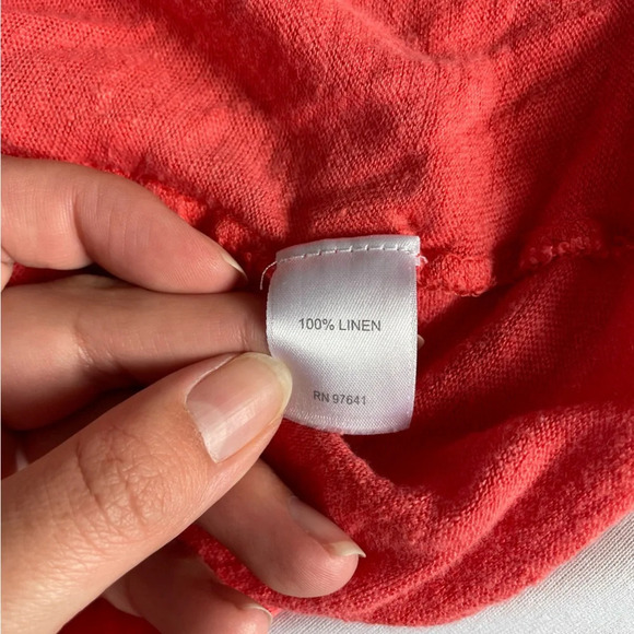 J. Jill Love Linen Cardigan Sweater Heathered Open Front - Picture 4 of 6